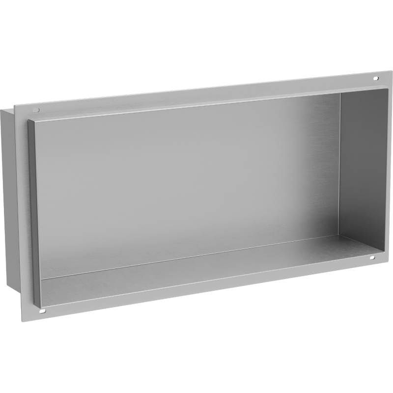 Mexen X-Wall-NR zapustená polica bez olemovania 45 x 20 cm, inox - 1911452010