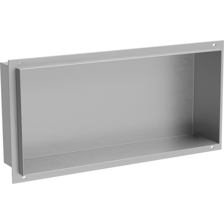 Mexen X-Wall-NR zapustená polica bez olemovania 45 x 20 cm, inox - 1911452010