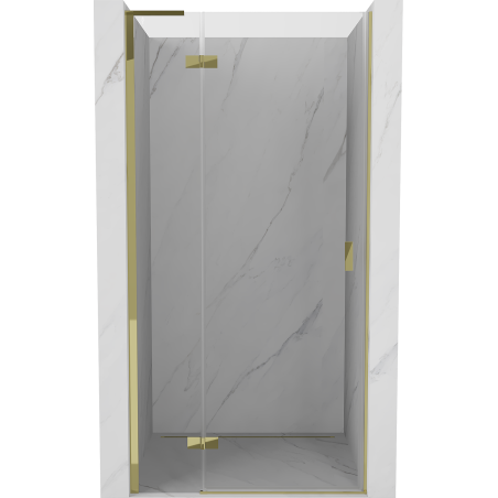 Mexen Mist-H L sprchové dvere výklopné ľavé 85 cm, transparentné, zlaté - 8A5L-085-000-50-00-L