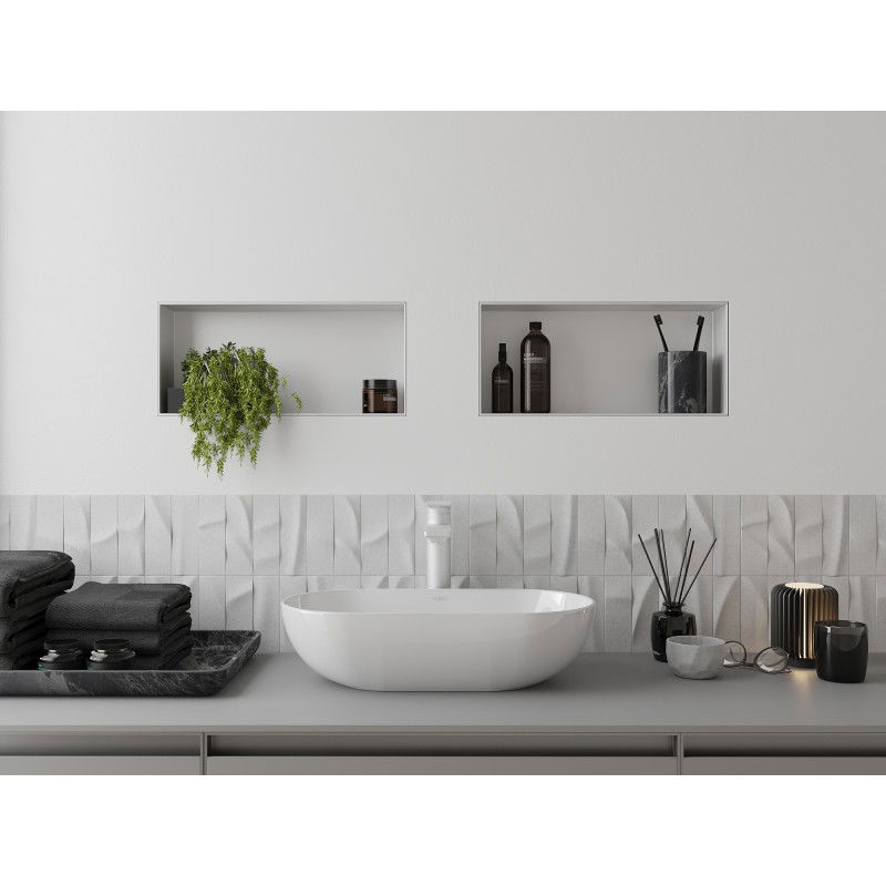 Mexen X-Wall-NR výklenková polica bez límca 45 x 20 cm, biela - 1921452010