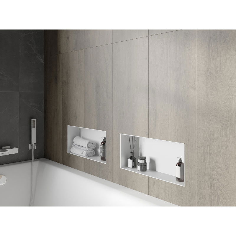 Mexen X-Wall-NR výklenková polica bez límca 45 x 20 cm, biela - 1921452010