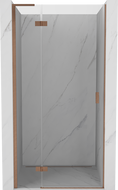 Mexen Mist-H L sprchové dvere výkyvné ľavé 70 cm, transparentné, brúsená meď - 8A5L-070-000-65-00-L