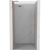 Mexen Mist-H L sprchové dvere ľavostranné, 100 cm, transparentné, brúsená meď - 8A5L-100-000-65-00-L