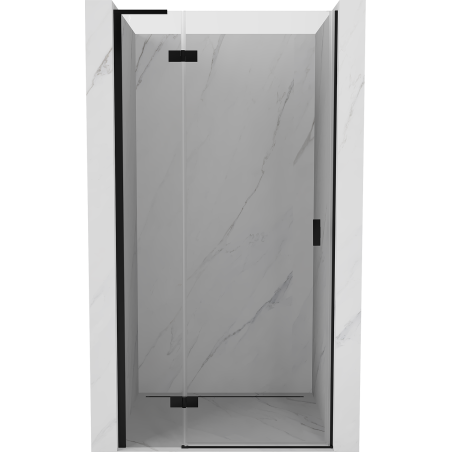Mexen Mist-H L sprchové dvere s ľavým otváraním 70 cm, transparentné, čierne - 8A5L-070-000-70-00-L
