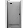 Mexen Mist-H L sprchové dvere s ľavým otváraním 70 cm, transparentné, čierne - 8A5L-070-000-70-00-L