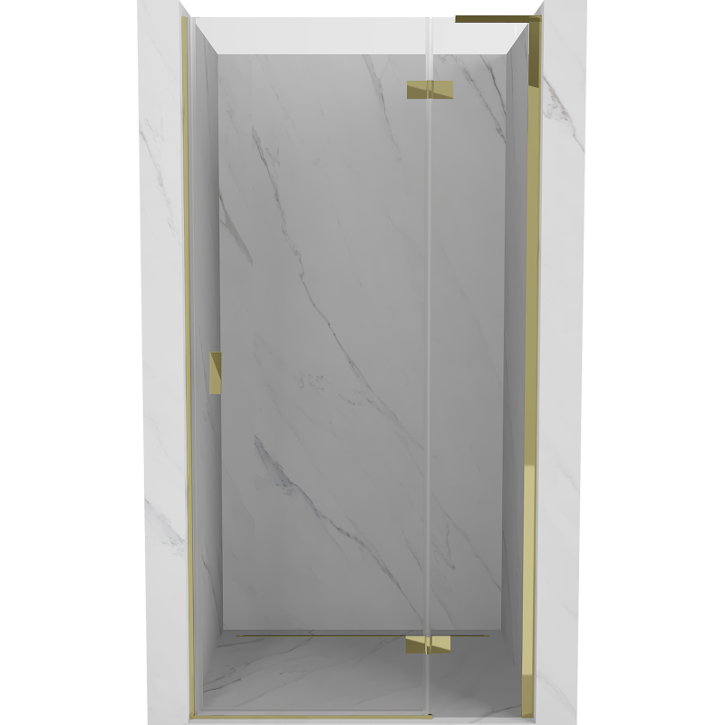 Mexen Mist-H L sprchové dvere, pravé 85 cm, transparentné, zlaté - 8A5L-085-000-50-00-P