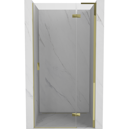 Mexen Mist-H L sprchové dvere, pravé 85 cm, transparentné, zlaté - 8A5L-085-000-50-00-P