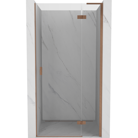 Mexen Mist-H L sprchové dvere s otváraním doprava 70 cm, priehľadné, brúsená meď - 8A5L-070-000-65-00-P