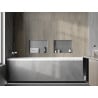 Mexen X-Wall-NR zapustená polica bez obruby 45 x 30 cm, inox - 1911453010