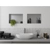 Mexen X-Wall-NR zapustená polica bez obruby 45 x 30 cm, inox - 1911453010