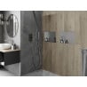 Mexen X-Wall-NR výklenková polica bez príruby 45 x 30 cm, inox - 1911453010