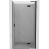 Mexen Mist-H L sprchové dvere výklopné pravé 115 cm, transparentné, čierne - 8A5L-115-000-70-00-P