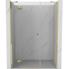 Mexen Mist-H sprchové dvere otočné ľavé 130 cm, transparentné, zlaté - 8A5-130-001-50-00-L