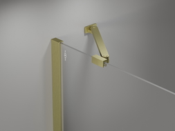 Mexen Mist-H sprchové dvere ľavé otváracie 140 cm, transparentné, zlaté brúsené - 8A5-140-001-55-00-L