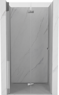 Mexen Mist-F skladacie dvere na sprchu ľavé 85 cm, transparentné, chróm - 8A6-085-000-01-00-L