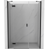 Mexen Mist-H sprchové dvere výklopné ľavé 120 cm, transparentné, čierne - 8A5-120-001-70-00-L