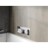 Mexen X-Wall-NR nástenná polica bez obvodu 60 x 20 cm, inox - 1911602010