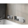 Mexen X-Wall-NR nástenná polica bez obvodu 60 x 20 cm, inox - 1911602010