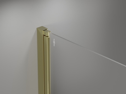 Mexen Mist-F skladacie sprchové dvere ľavé 85 cm, transparentné, zlaté - 8A6-085-000-50-00-L