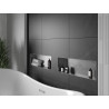 Mexen X-Wall-NR nástenná polica bez obvodu 60 x 20 cm, inox - 1911602010