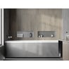 Mexen X-Wall-NR zapustená polica bez obruby 60 x 20 cm, inox - 1911602010