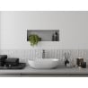 Mexen X-Wall-NR zapustená polica bez obruby 60 x 20 cm, inox - 1911602010