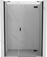 Mexen Mist-H sprchové dvere výkyvné pravé 140 cm, transparentné, čierne - 8A5-140-001-70-00-P