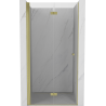 Mexen Mist-F skladacie sprchové dvere ľavé 70 cm, transparentné, zlaté kartáčované - 8A6-070-000-55-00-L