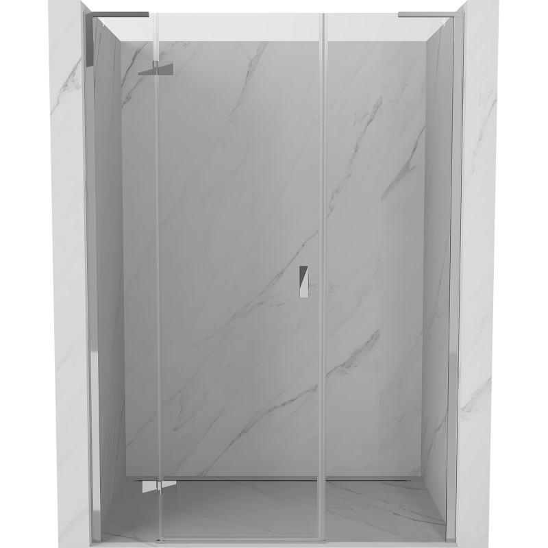 Mexen Mist-H L sprchové dvere výkyvné ľavé 160 cm, transparentné, chróm - 8A5L-160-001-01-00-L