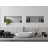 Mexen X-Wall-NR zapustená polica bez obruby 60 x 20 cm, inox - 1911602010