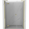 Mexen Mist-H L sprchové dvere výklopné ľavé 160 cm, transparentné, zlaté - 8A5L-160-001-50-00-L