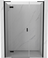 Mexen Mist-H L zásuvné sprchové dvere ľavé 160 cm, transparentné, čierne - 8A5L-160-001-70-00-L