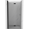 Mexen Mist-F skladacie sprchové dvere ľavé 85 cm, transparentné, čierne - 8A6-085-000-70-00-L