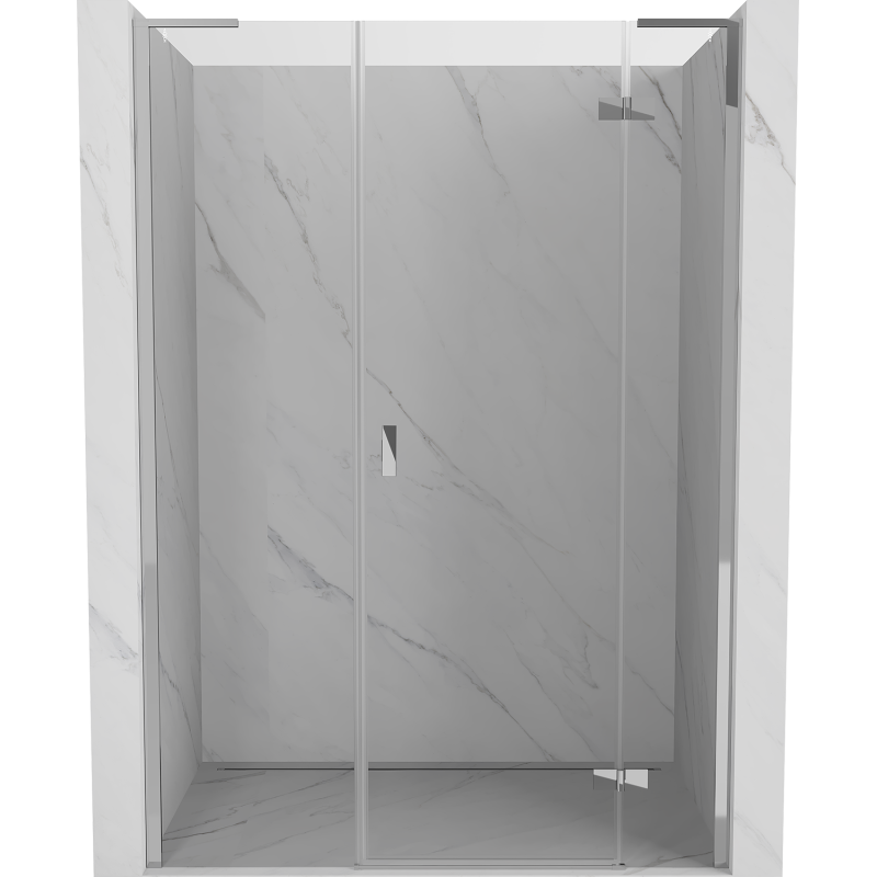 Mexen Mist-H L sprchové dvere výkyvné pravé 125 cm, priehľadné, chróm - 8A5L-125-001-01-00-P