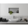 Mexen X-Wall-NR zapustená polica bez obruby 60 x 30 cm, inox - 1911603010