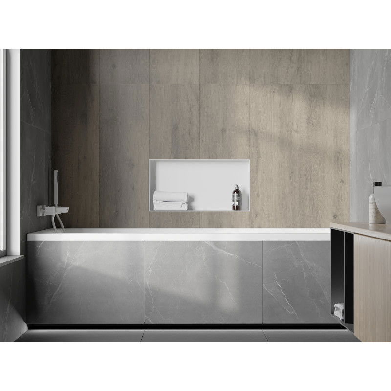 Mexen X-Wall-NR vstavaná polica bez príruby 60 x 30 cm, biela - 1921603010