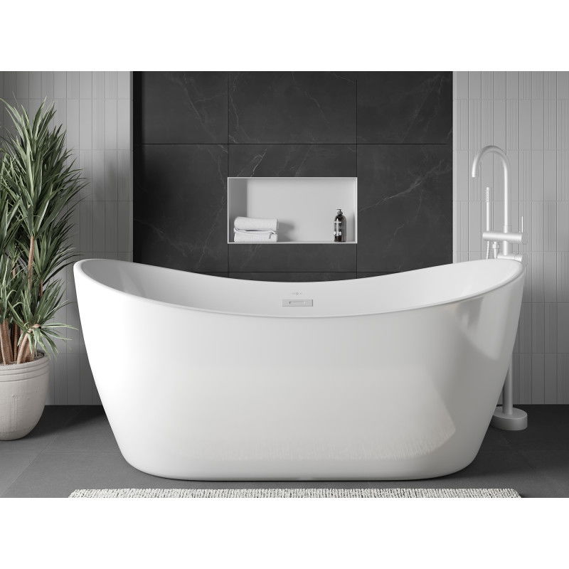 Mexen X-Wall-NR vstavaná polica bez príruby 60 x 30 cm, biela - 1921603010