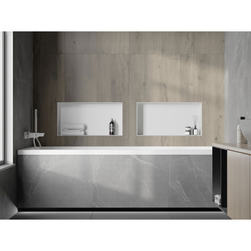 Mexen X-Wall-NR vstavaná polica bez príruby 60 x 30 cm, biela - 1921603010