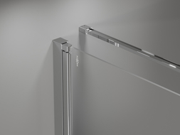 Mexen Mist-F skladací sprchový kút ľavý 85 x 90 cm, transparentný, chróm - 8A6T-085-090-01-00-L