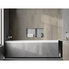 Mexen X-Wall-NR nástenná polica bez obruby s policou 60 x 30 cm, inox - 1911603010S