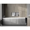 Mexen X-Wall-NR výklenková polica bez ráfika s policou 60 x 30 cm, inox - 1911603010S