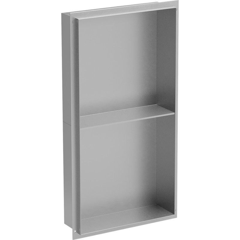 Mexen X-Wall-NR nástenná polica bez rámu s policou 60 x 30 cm, inox - 1911603010S