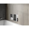 Mexen X-Wall-NR zapustená polica bez obruby s poličkou 60 x 30 cm, inox - 1911603010S