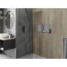 Mexen X-Wall-NR zapustená polica bez obruby s poličkou 60 x 30 cm, inox - 1911603010S