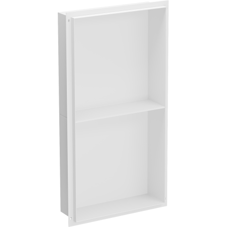 Mexen X-Wall-NR zapustená polica bez obruby s poličkou 60 x 30 cm, Biela - 1921603010S