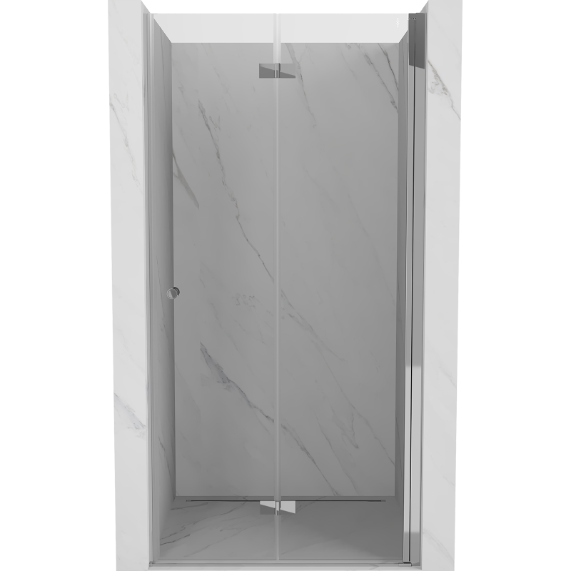 Mexen Mist-F sprchové dvere sklápacie pravé 120 cm, transparentné, chróm - 8A6-120-000-01-00-P