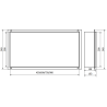Mexen X-Wall-NR zapustená polica bez obruby 75 x 30 cm, inox - 1911753010