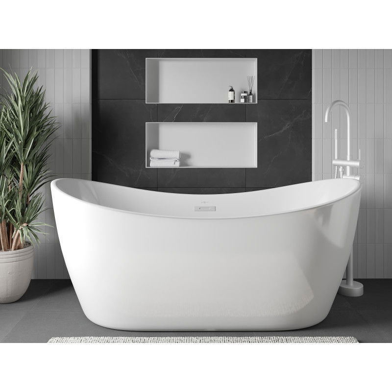 Mexen X-Wall-NR nika polica bez obruby 75 x 30 cm, biela - 1921753010