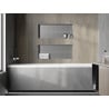 Mexen X-Wall-NR polica do výklenku bez príruby 75 x 30 cm, inox - 1911753010