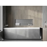 Mexen X-Wall-NR nástenná polica bez lemu 90 x 30 cm, inox - 1911903010
